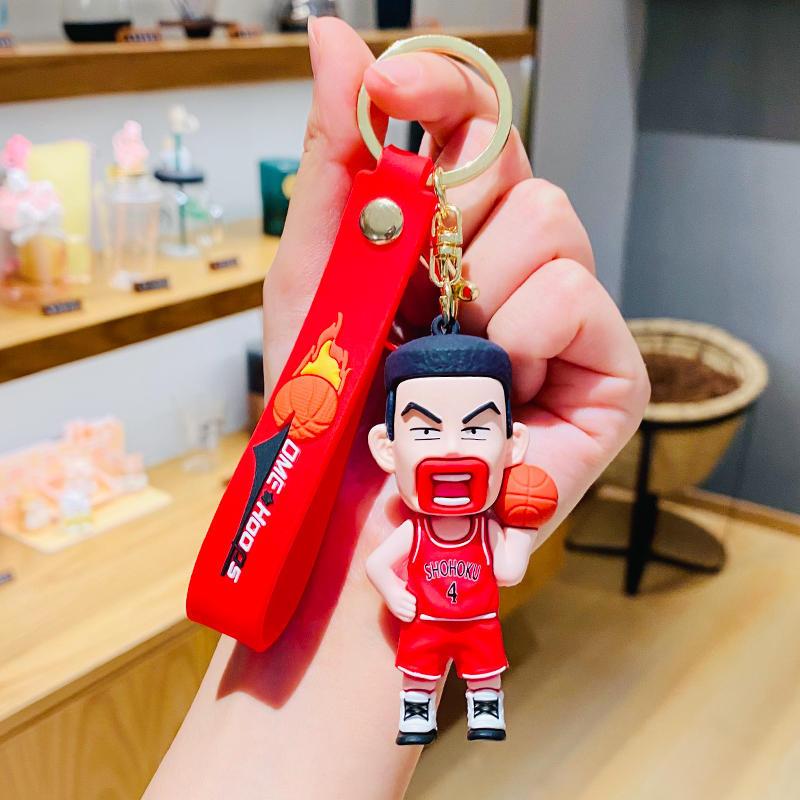 Slam Dunk Anime Schlüsselanhänger Sakuragi Hanamichi Niedlicher Anhänger Schlüsselanhänger Ornamente Zubehör Schmuck für Geburtstagsgeschenke