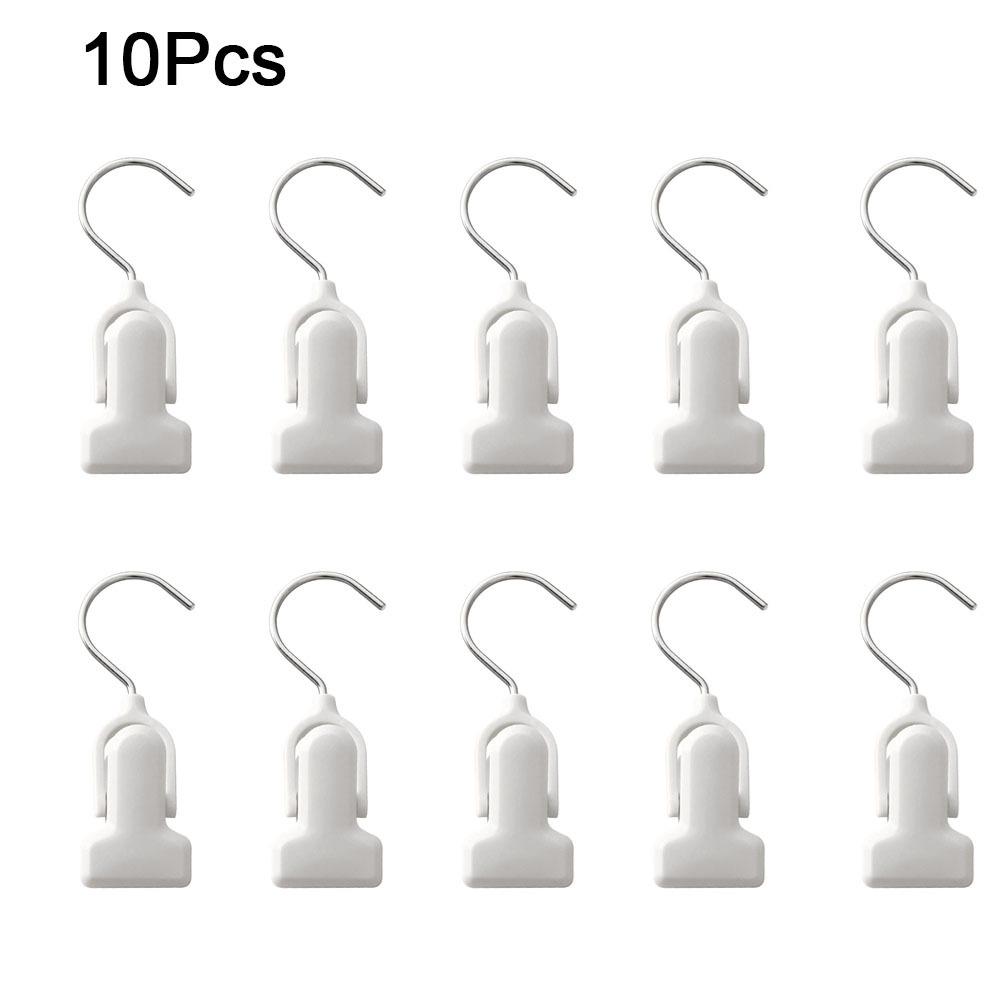 10Pcs Plastic Pants Socks Storage Clip Stackable Laundry Clothes Pegs Clothes Hangers  Closet