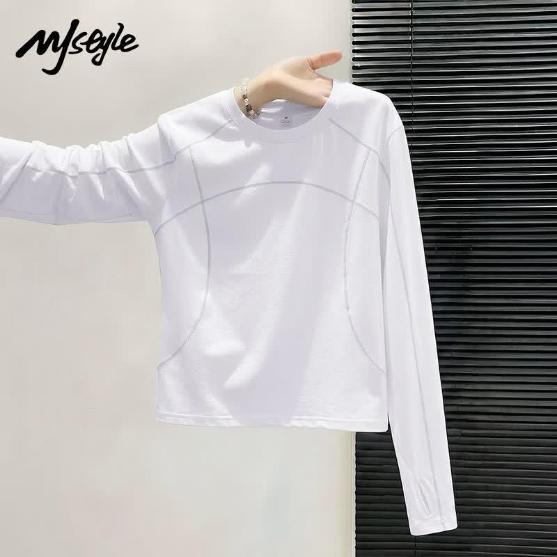 MJ Style Women's Quick-Dry Long Sleeve Fitness T-Shirt