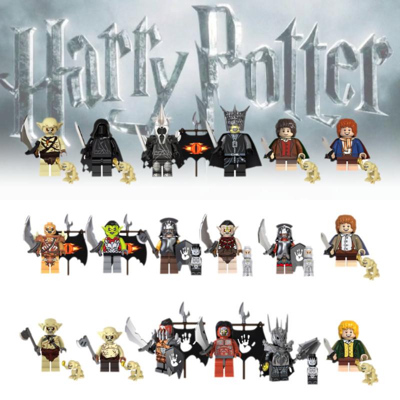 Premium 18pcs Lord Of The Rings Orcs Goblins Sauron Minifigures Building Blocks For Kids And Adults