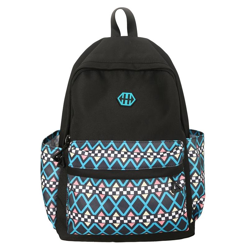 Men Waterproof Backpack Women Printed Travel Backpack Large Capacity Student School Bag