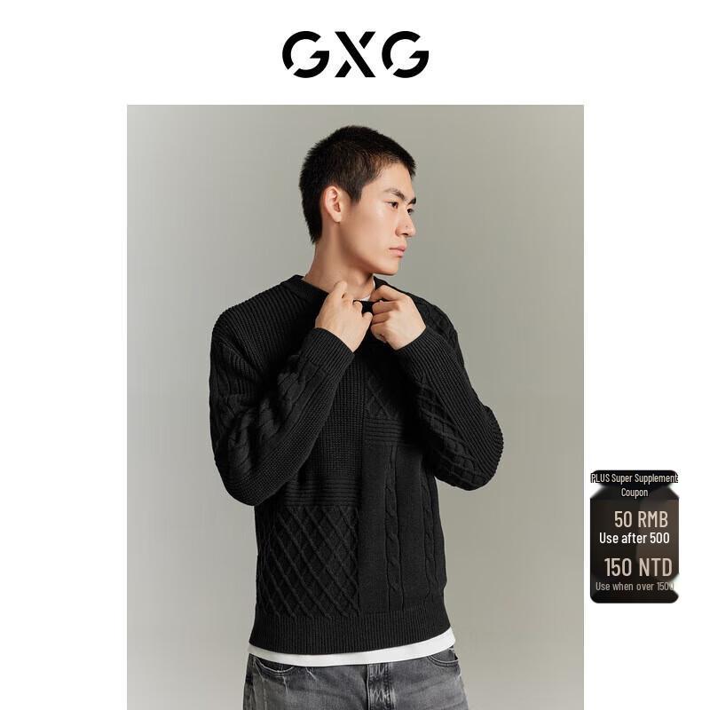 

GXG Men s City Defined Textured Knit Sweater L (175)