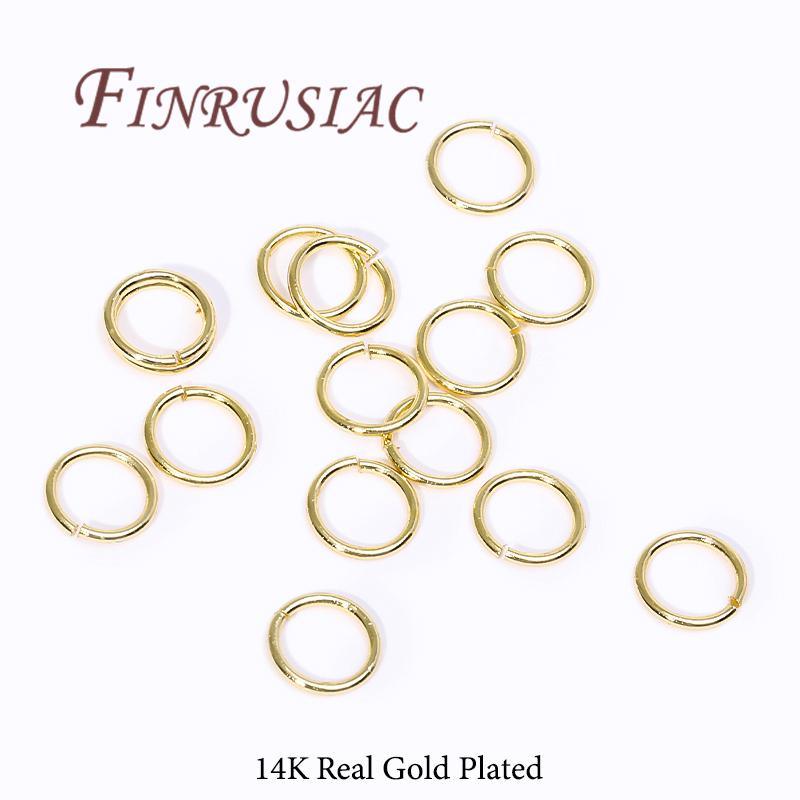 20-200Pcs 3-8mm Gold Plated Split Ring Open Jump Rings Connectors For DIY Jewelry Making Supplies Connecting Rings 4mmx0.6mm-100pcs