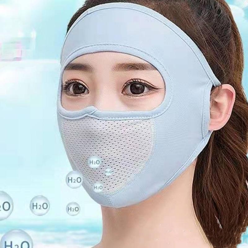 Summer Ice Silk Face Balaclava Full Cover Summer Sun Ultra Uv Protection Thin