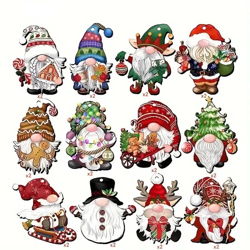 

Christmas Decor Diamond Painting Pendant Special-Shaped Drill 5D DIY Hanging Ornament Spot Drill Cartoon Single Side Home Decora