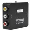 Mini AV To HDMI 1080P 60HZ Output High Definition Adapter Video Converter with USB CableBlack