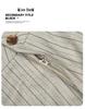 11KN Retro Gray Striped Wide-Leg Suit Pants for Men and Women - Versatile, Trendy, and Slimming Casual Wear