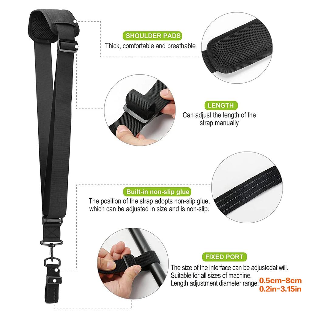 Adjustable Shoulder Strap Nylon Harness for Grass Trimmer Pruning Machine Gardening Tools