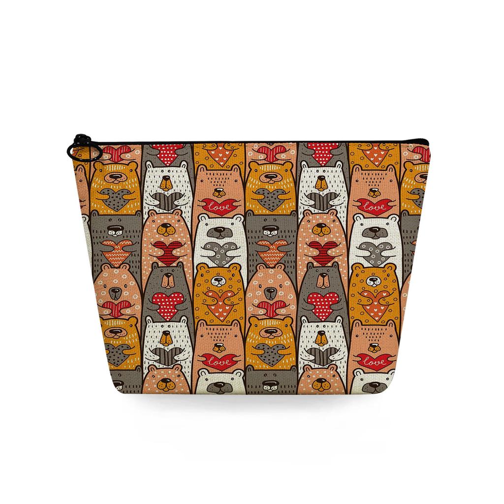 Women Animal Print Cosmetic Bag Toiletries Organize Travel Storage Case 6709