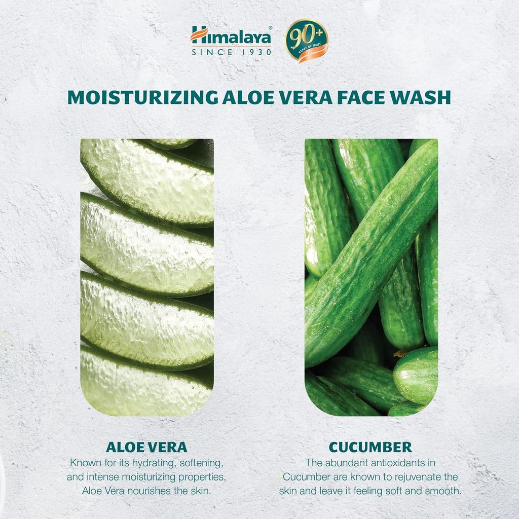 Himalaya Aloe Vera Face Herbals Moisturizing Wash,100ml