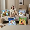 Cartoon A-Asterix And O-Obelix Pillow Case Plush Fabric Soft Double Sided Print Sofa Cushion Cover Throw Pillow Covers