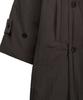 Noirer Padded Wrap Trench Coat (Burgundy)