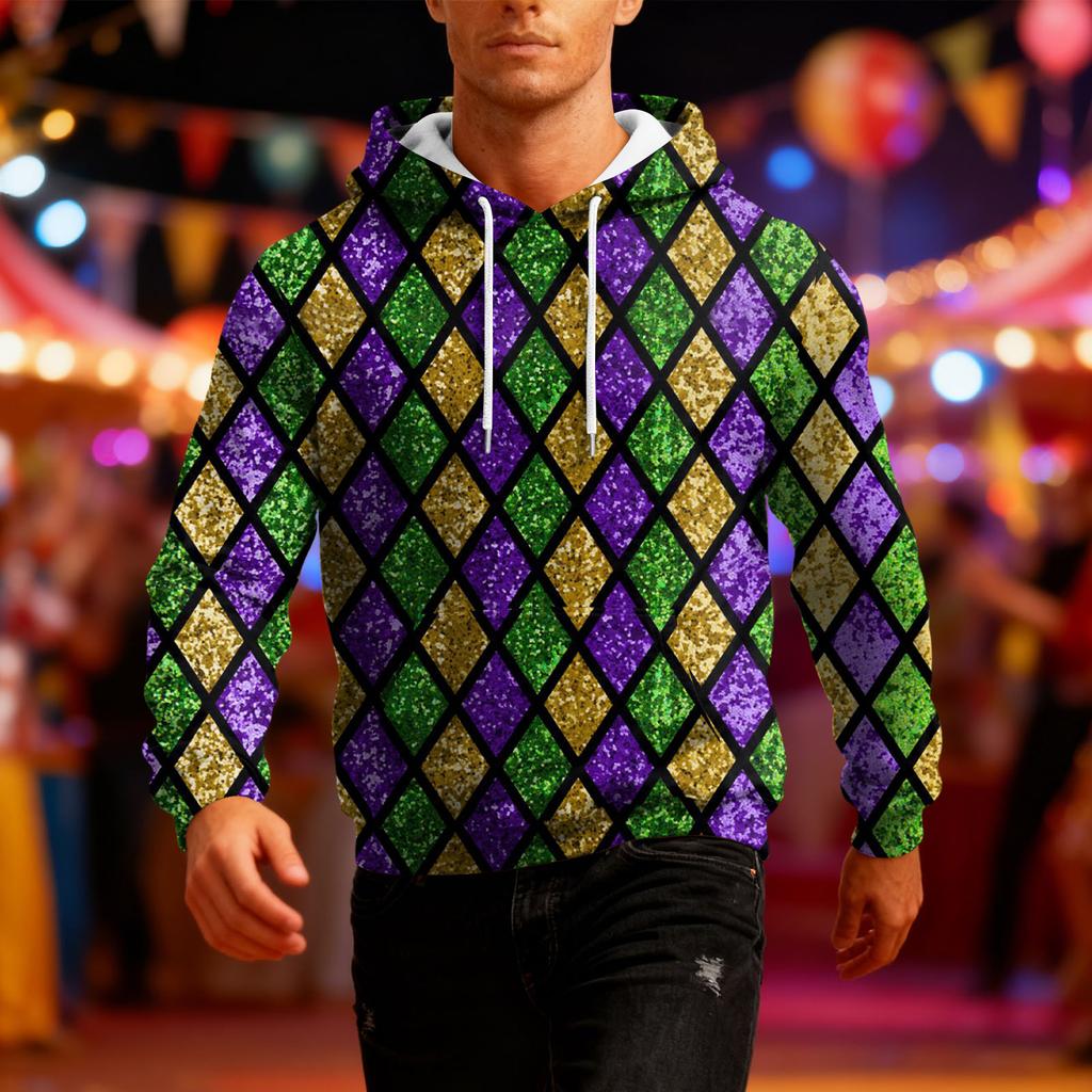 Men's Long-Sleeve Casual Hooded Sweatshirt