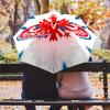 1 PC Automatic Folding Umbrella - Frankfurt Football Pattern Portable Foldable Design With 8 Ribs Christmas Birthday Gifts