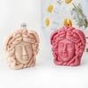 Medusa Portrait Silicone Candle Mold DIY European Snake Head Goddess Gypsum Resin Crafts Making Mold Embellish Home Gifts