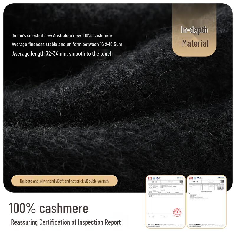 JIUMU Men's 100% Cashmere Winter Scarf