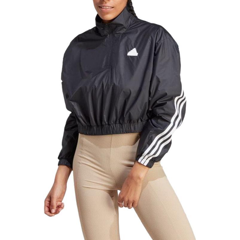Adidas Jackets Women's Black Stand Collar Moderate Other IB4153