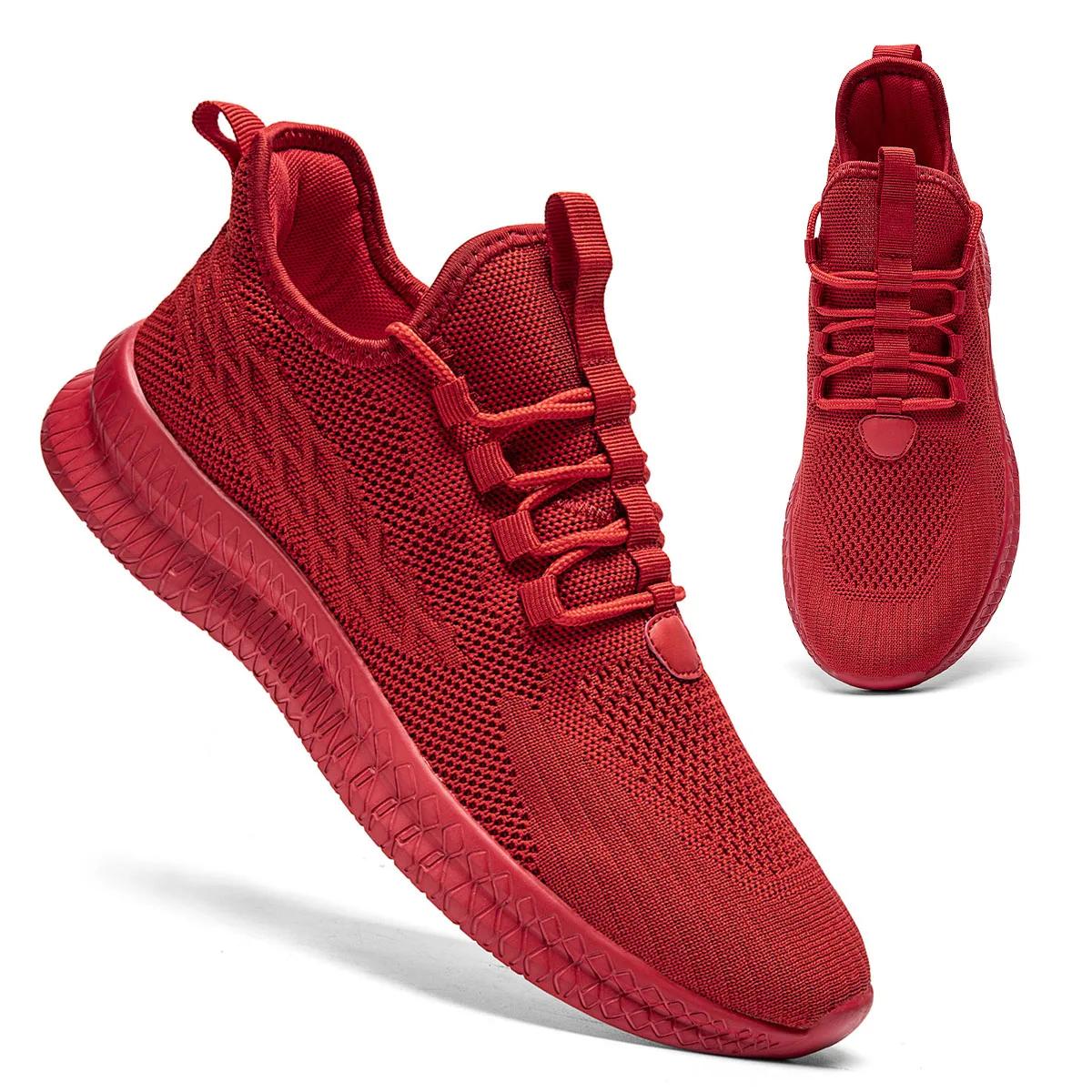 

Men s Sneakers Trend Fashion Mesh Fly Woven Breathable Comfortable Lightweight Anti Slip Wear-resistant Outdoor Casual Shoes 43