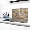 GLASS PROTECTIVE PLATE FOR STOVE 90X52 MOSAIC