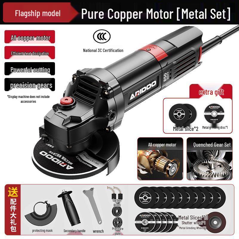 Compact Multi-Functional Handheld Angle Grinder and Polisher