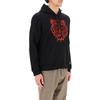 KENZO Sweatshirts Men's Black Hooded (Non-detachable) Moderate FB55SW3304MM-99