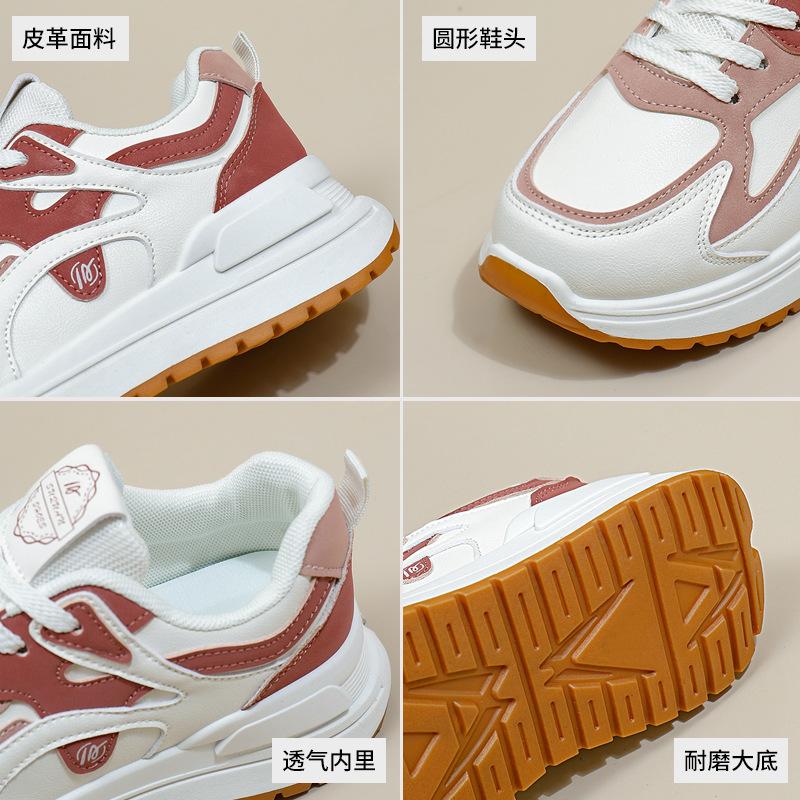 ins Korean version of platform dad shoes 2025 spring new street shot student running sneakers heightening casual K6902