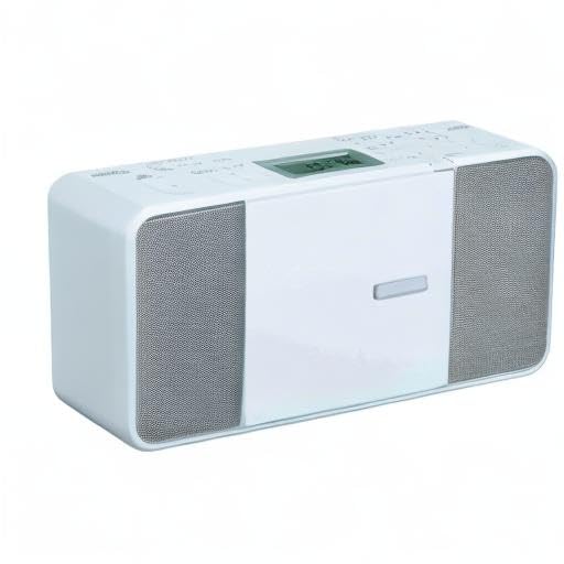 TOSHIBA TY-C251(W) CD Radio, Compact, Slim, Vertical, Wide FM Compatible, Dimensions: 280 x 149 x 63 mm, Weight: Approx. 1.2 kg