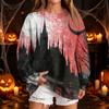 Women's Fashion Casual Halloween Print Round Neck Sweatshirt