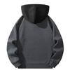 Men's Color Block V-neck Sweatshirt Hooded Pullover Sweatshirt