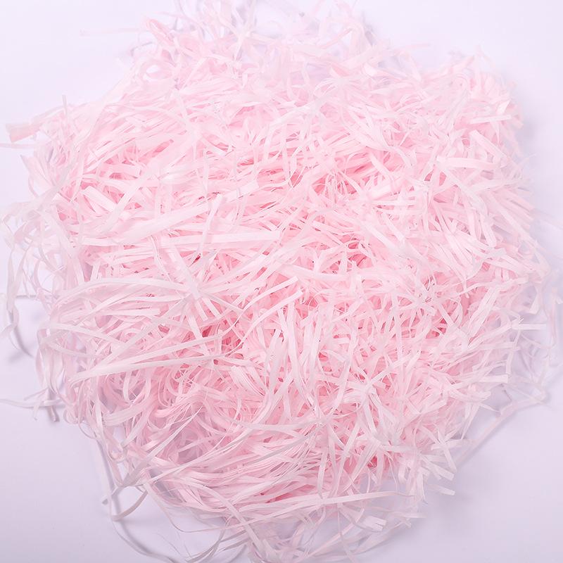 Raffia Geschenkbox Füllmaterial, Kreatives Polstergras für Geburtstags-, Hochzeits- und Brautjungfern Geschenke, Knitter-Seidenpapier