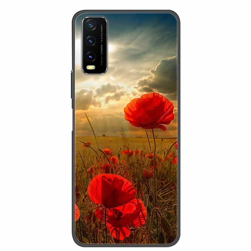 For Vivo Y20 Case Marble Soft Silicone Back Case for Vivo Y20S Y20 S Y 20i Phone Cover for Vivo V2027 Y20i Coque Funda Bag