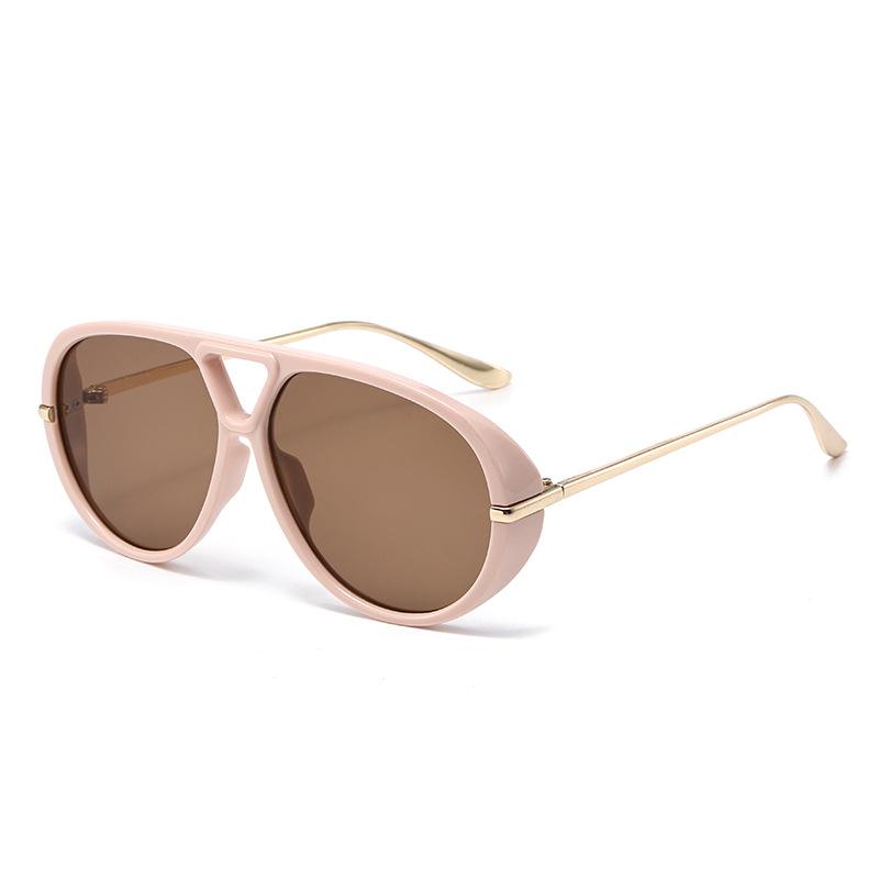 New Vintage Pilot Round Sunglasses Women Men Metal Frame Sun Glasses Circular Eyewear Sunglasses for Male Female Eyeglasses