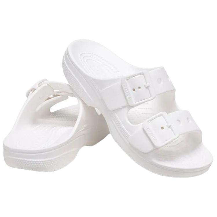 Crocs Classic Freedom Fashion Casual EVA Anti-Abrasion Slippers Women's White
