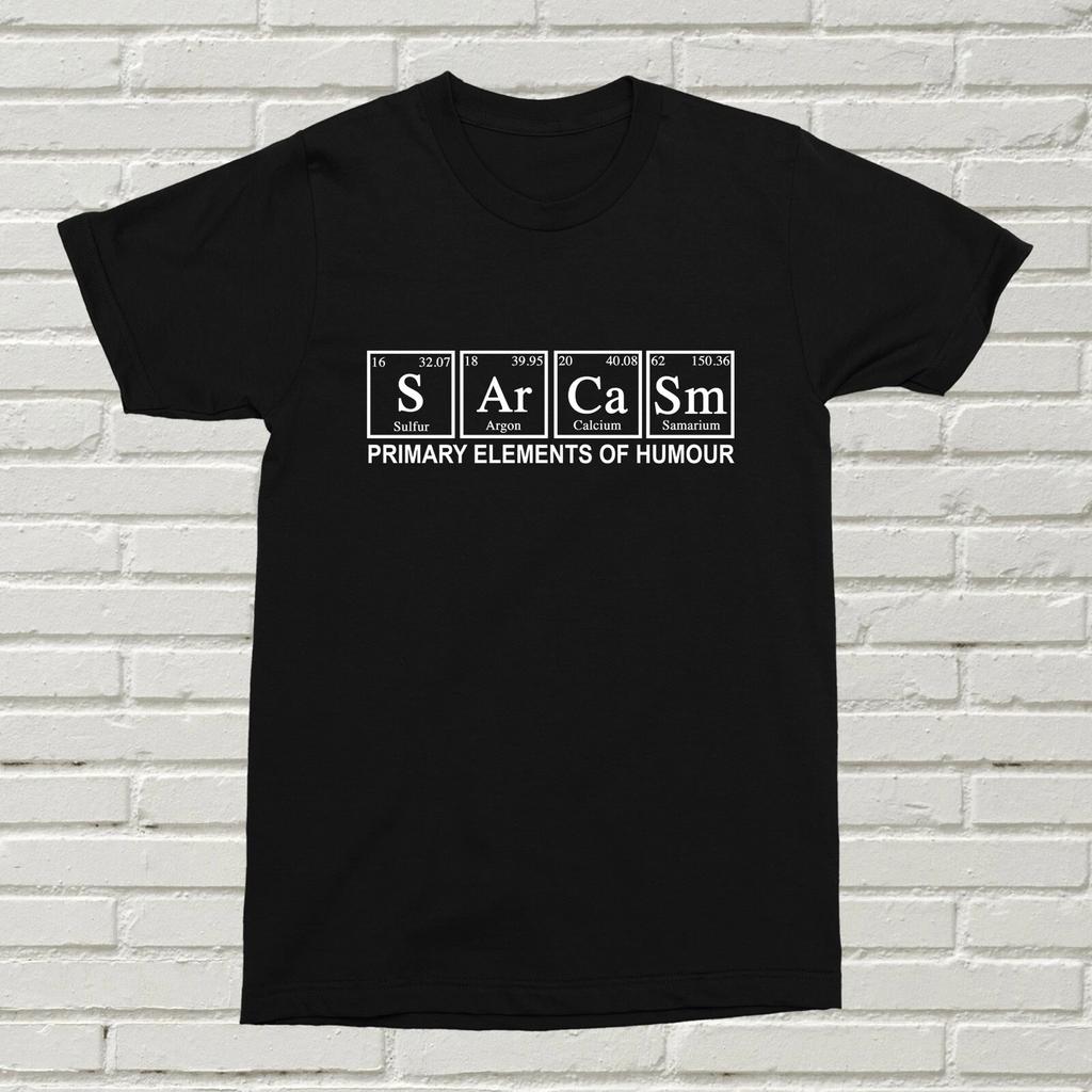 Sarcasm Primary Elements Of Humour T-Shirt Funny Offensive Present Gift Birthday