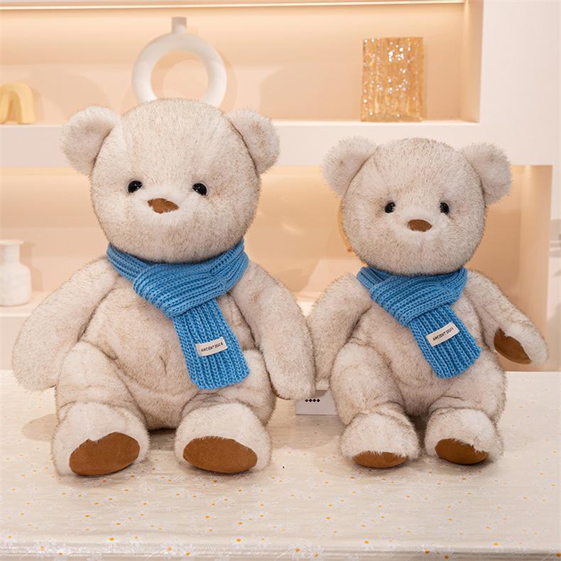 Plush Scarf Teddy Bear - Sleep Companion Doll & Children's Birthday Gift
