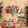 2027 Wooden Christmas Ornament - English Letter Tree Decorations