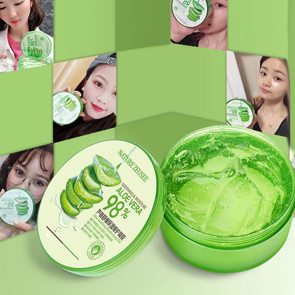 300ml Hydrating Cream Gel Moisturizing Acne Aloe Lotion Skin Care