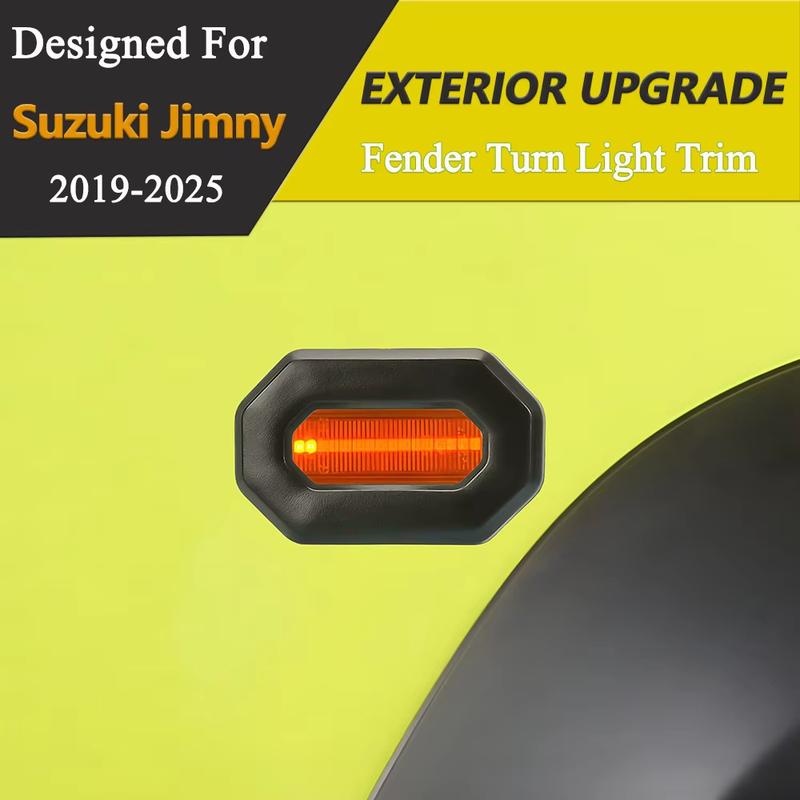 Side Fender Turn Signal Light Cover Trim for Suzuki Jimny JB64 JB74 JB74W XL GL -2026 Car Lamp Decoration Parts Accessories