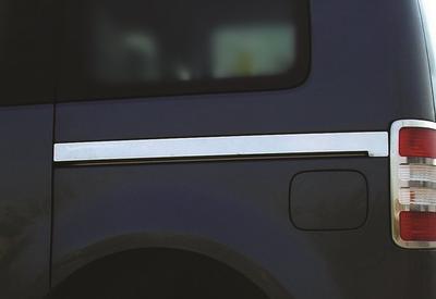 Sliding Door Moldings (2 Pcs, Stainless Steel) Maxi Base for Volkswagen Caddy 2004-2010