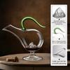 Luxury Swan Iceberg Crystal Wine Decanter Borosilicate Glass Aerator Pourer 1000ml