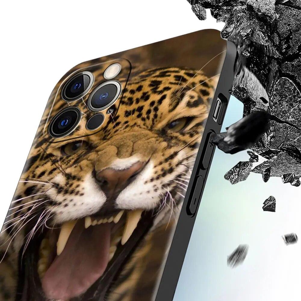 Cheetah Panther Phone Case For iPhone Samsung Galaxy Redmi Xiaomi Oppo OnePlus Note S A 7 8 9 10 11 12 13 14 20 21 22 23 53 54 Pro Max Ultra TPU Soft