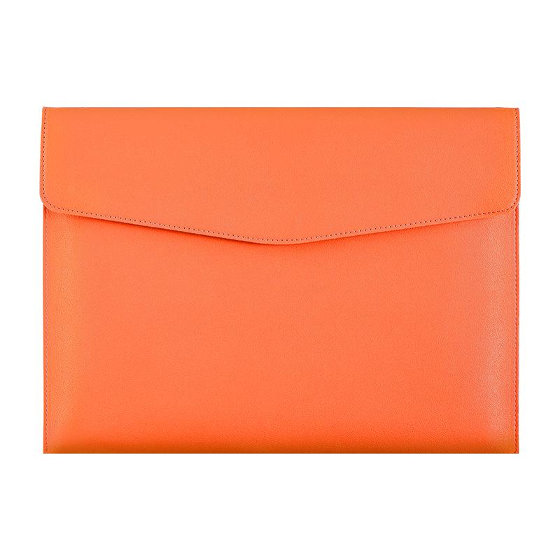 A4 Leather Document File Folder with Custom Logo for Business Receipts and Storage