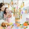 6-120PCS Easter Carrot Pendant Carrot Ornament Party Hanging Decor Festive Celebration Spring Home Decoration Decorative Accent