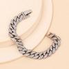ins cold style hip hop light luxury rhinestone bracelet, new niche design fashion jewelry in Europe and America