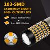 PHINLION 1156 LED Turn Signal Light Bulbs Super Bright 3014 103-SMD BA15S P21W 1156 7506 LED Bulb with Projector for Turn Signal Blinker Lights,