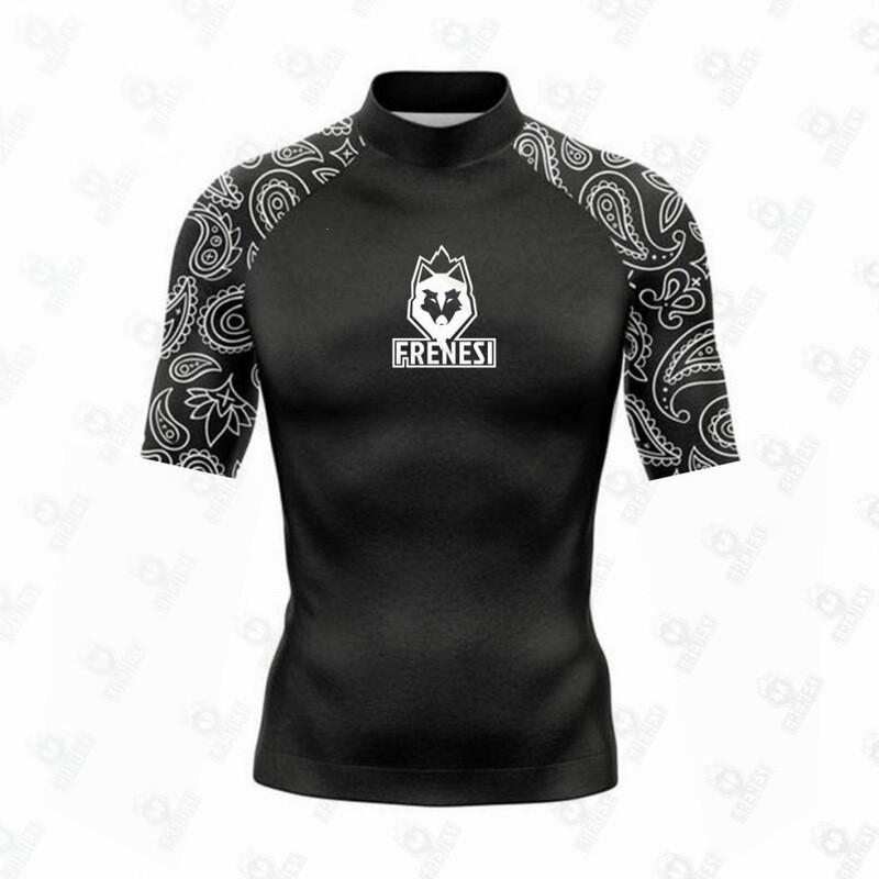 Rash Guard a Maniche Corte da Uomo con Protezione UV Costumi da Bagno Sport Acquatici Surf Subacquea Asciugatura Rapida Vestibilità a Compressione
