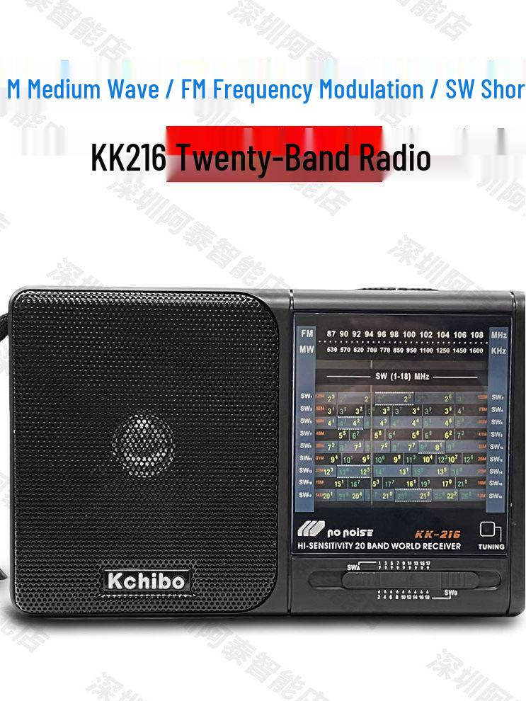 

20-Band Multi-Band DSP Radio - FM/AM/Shortwave with High Sensitivity Radio Only