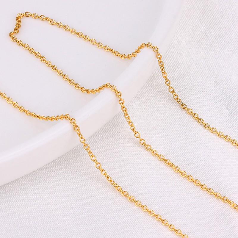 Stainless Steel Plated Collarbone Necklace DIY Chain with Tassel Jewelry Extension