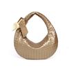 Trendy Large-Capacity Crescent Dumpling Handbag - Fashionable Woven Shoulder Bag