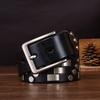 Men'S Punk Style Hip Hop Niche Locomotive Belt Men'S Leather Pure Cowhide Personality Rivet Casual Overalls Belt